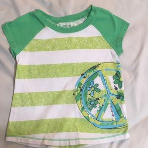Green Stripe tee shirt